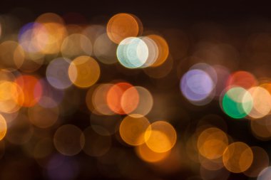 şehir ışıkları bokeh