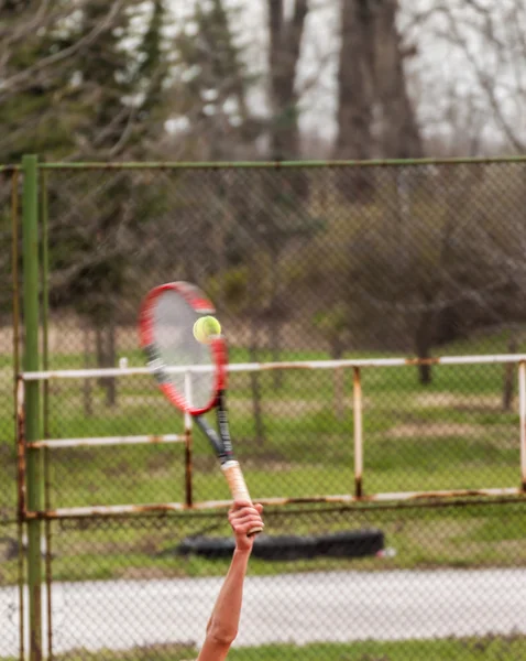 Tennis serve — Stock Photo, Image