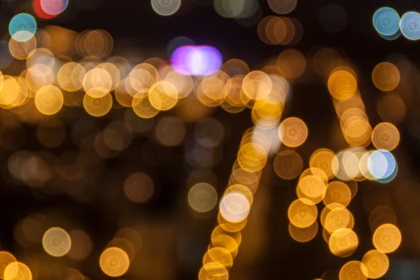 City lights bokeh — Stock Photo, Image