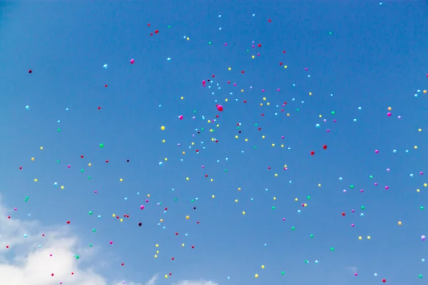 Un sacco di palloncini di elio — Foto Stock