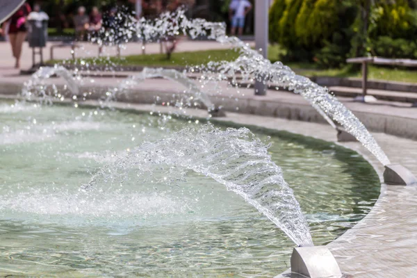 Fountain in city centre of Kazanlak, Bulgaria — Stok fotoğraf