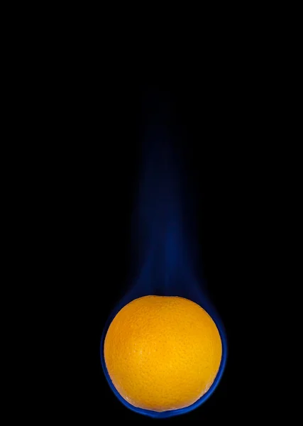 Oranžová na ohni — Stock fotografie