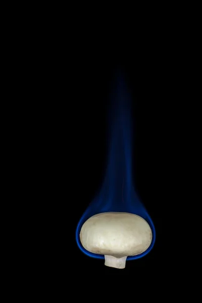 Mushroom on fire — Stock Photo, Image