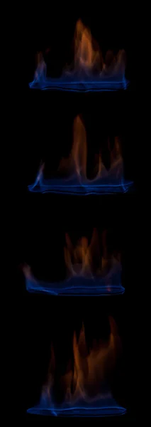 Niebieskie płomienie — Zdjęcie stockowe