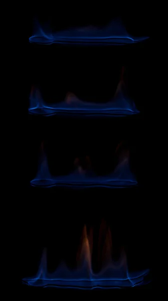 Blå flammor — Stockfoto