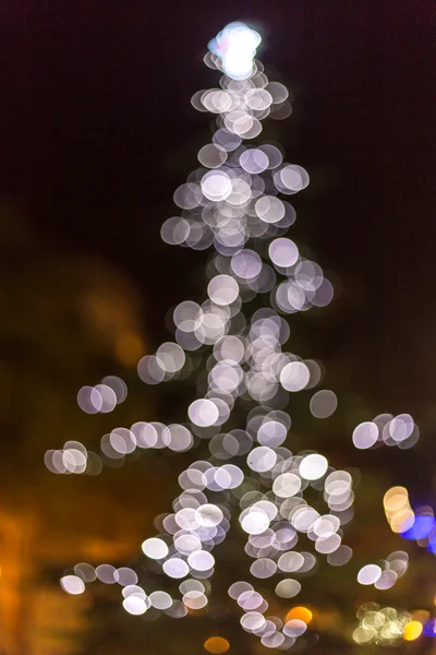 Arbre de Noël bokeh lumières — Photo