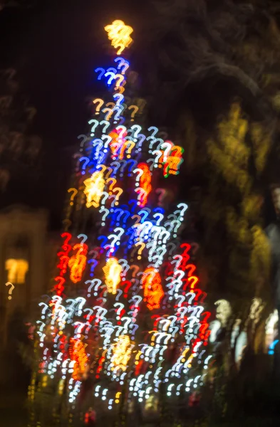 Arbre de Noël bokeh — Photo