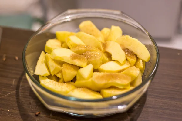 Baked apple slices — Stock Photo, Image