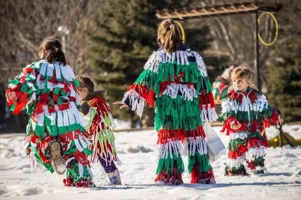 Kukeri fesztivál Pernik, Bulgária — Stock Fotó