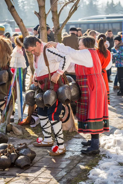 Kukeri fesztivál Pernik, Bulgária — Stock Fotó