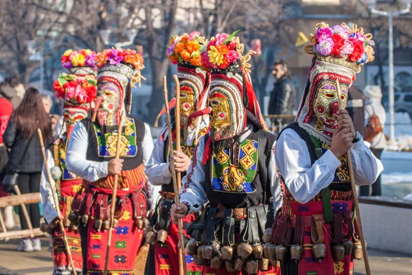 Kukeri fesztivál Pernik, Bulgária — Stock Fotó