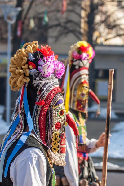 Kukeri festival in pernik, bulgarien — Stockfoto