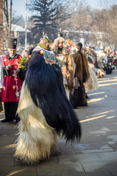 Kukeri fesztivál Pernik, Bulgária — Stock Fotó