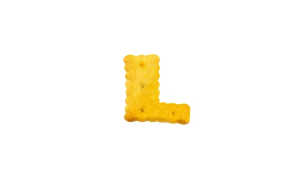 La lettera L biscotti — Foto Stock