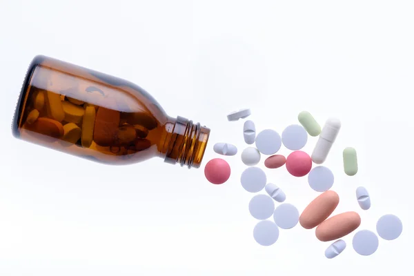 Frasco de pastillas y medicamentos —  Fotos de Stock