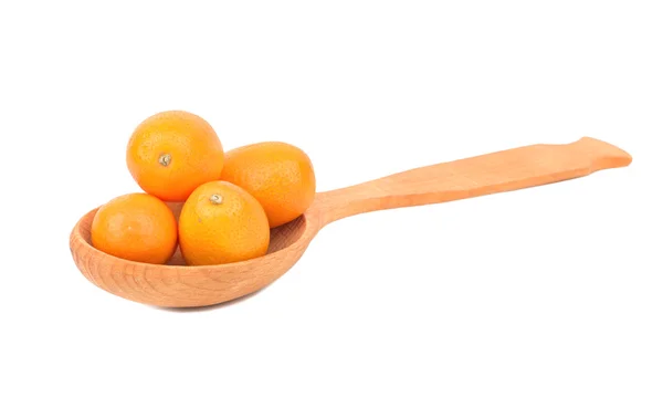 Kumquat-Frucht im Löffel — Stockfoto