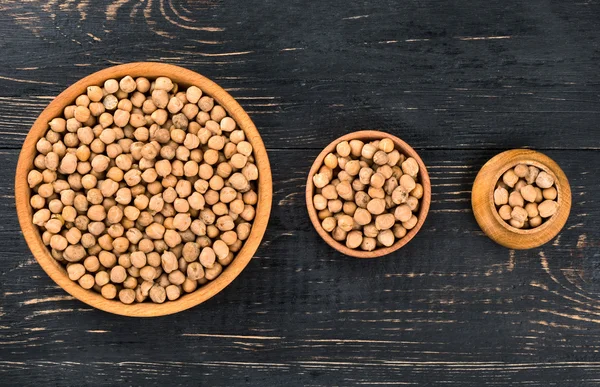 Chickpeas in a bowl — Stock Photo, Image