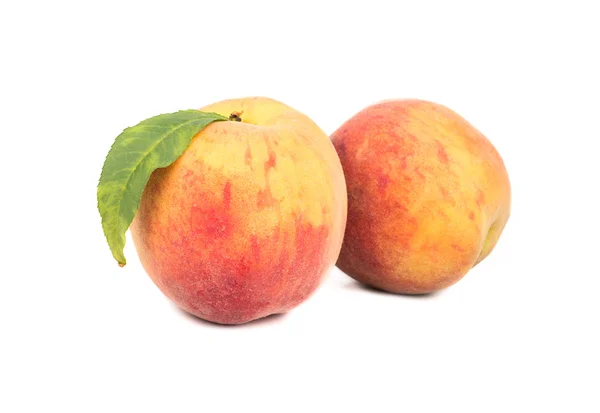 Two ripe peach — Stock Photo, Image