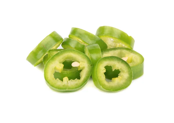 Φέτες πιπεριά πράσινη — Φωτογραφία Αρχείου