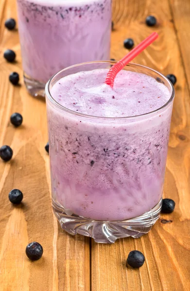 Fresh blueberry smoothie — Stock Photo, Image