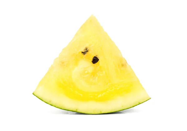 Slice yellow watermelon — Stock Photo, Image