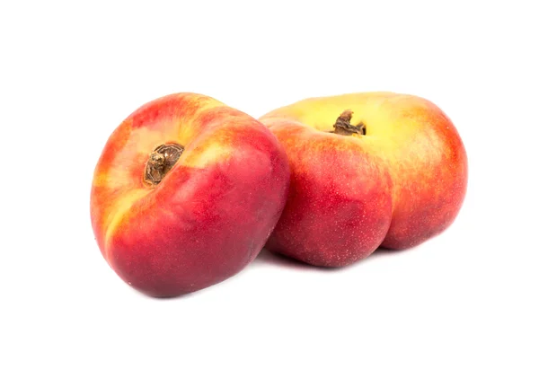 Two flat peach — Stock Photo, Image