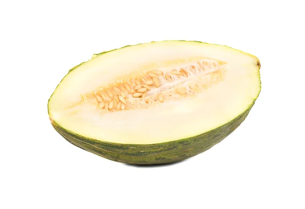 Hälften av grön melon — Stockfoto