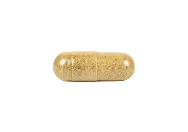 Homeopatisk Kapsel Isolerad Vit Bakgrund — Stockfoto