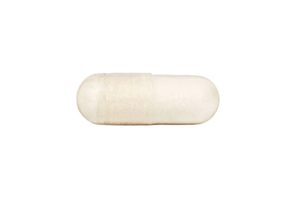 Capsula Medica Isolata Fondo Bianco Immagine Stock