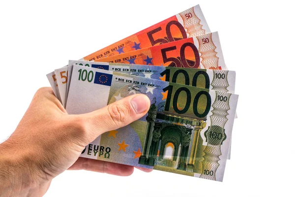 Geld in der Hand — Stockfoto