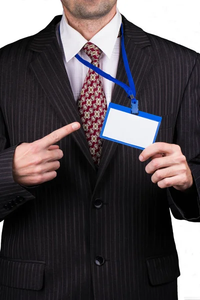 Manager en badge — Stockfoto