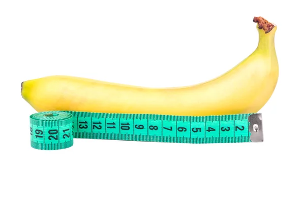 Bananen en meter — Stockfoto