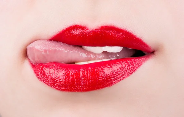 Γυναικεία χείλη — Φωτογραφία Αρχείου