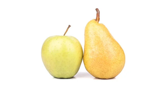 Birne und Apfel — Stockfoto