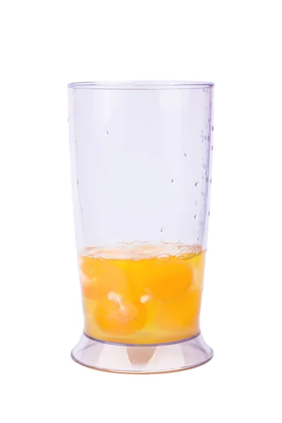 Egg yolks in a glass — Stock Photo, Image