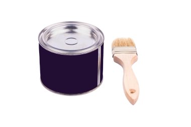 Fırça ile boya... kutularını