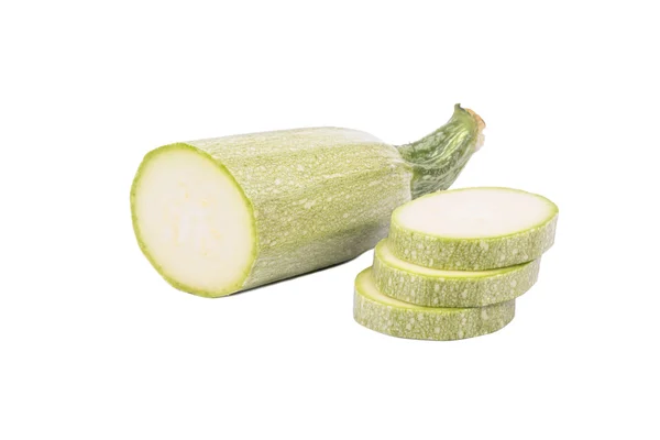 Half of vegetable marrow with slices — Stock Photo, Image