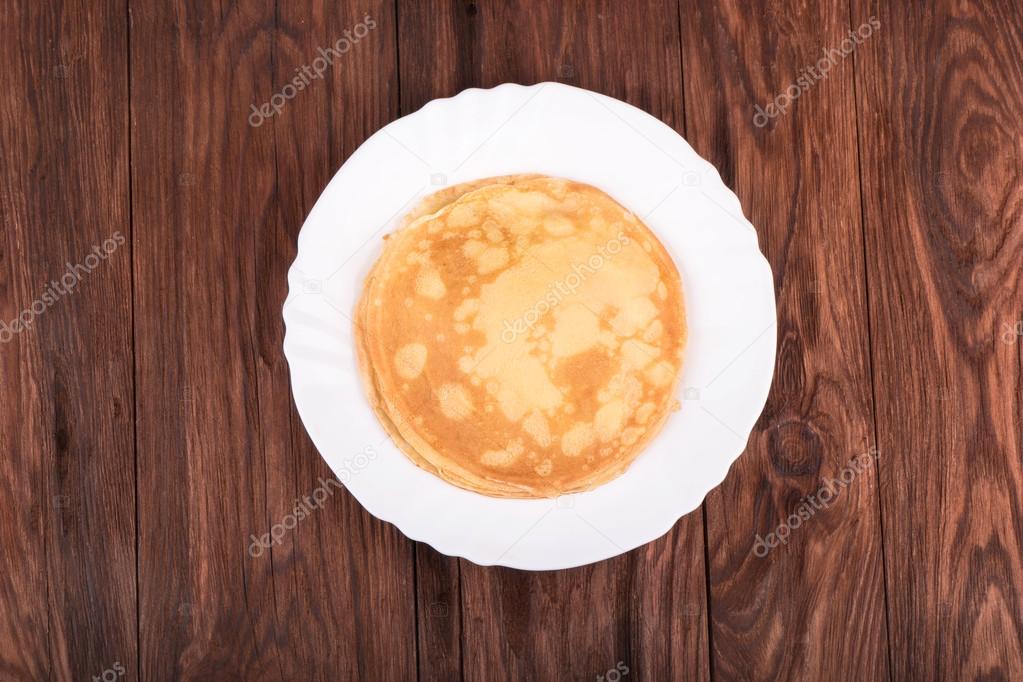 Pancakes on a plate