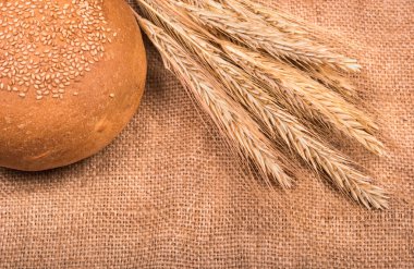 Bun with wheat