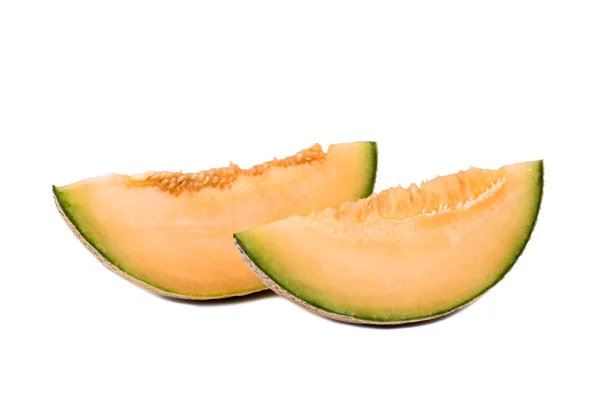 Skiva cantaloupmelon — Stockfoto