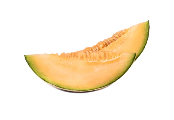 Skiva cantaloupmelon — Stockfoto