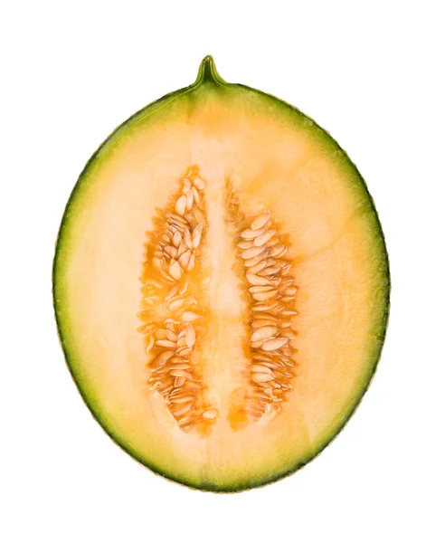 Hälften en cantaloupemelon — Stockfoto