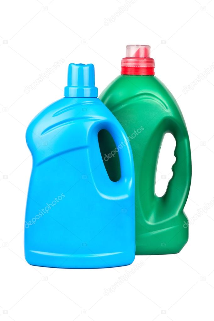 Bottle with gel washing