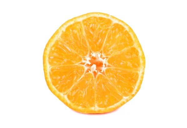 Die Hälfte der Mandarine — Stockfoto