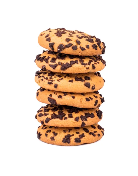 Montón de galletas con chocolate — Foto de Stock