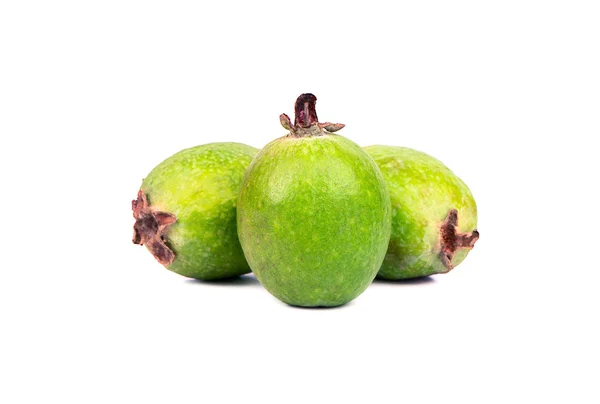Três frutos feijoa — Fotografia de Stock