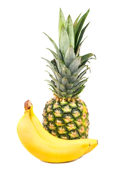 Ananas och bananer — Stockfoto