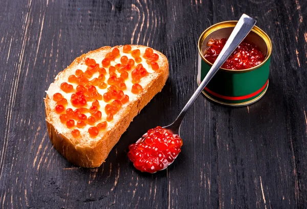 Salmon red caviar — Stock Photo, Image