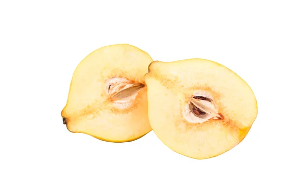 Due metà mela cotogna di frutta — Foto Stock