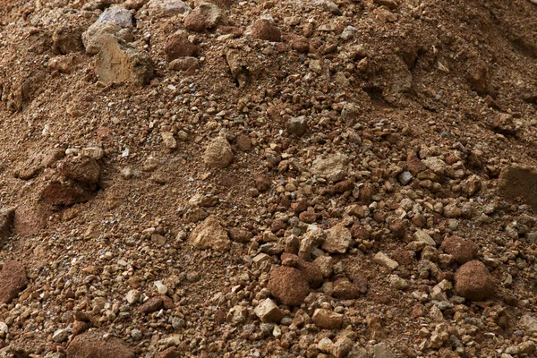 Kuru kırmızı taş toprak yapım aşamasında — Stok fotoğraf